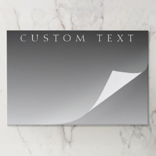Classic Name or Word Gradient Grey Paper Pad