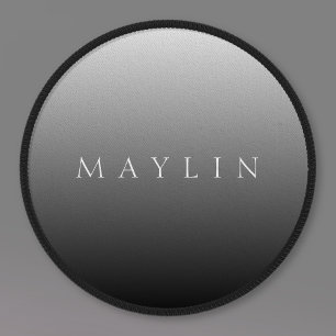 Classic Name or Word   Gradient Grey Patch