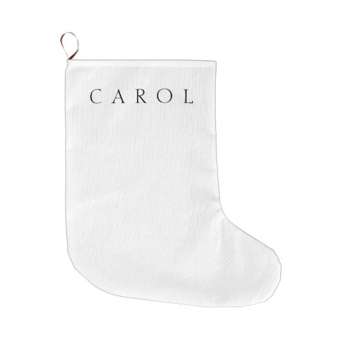 Classic Name or word Large Christmas Stocking