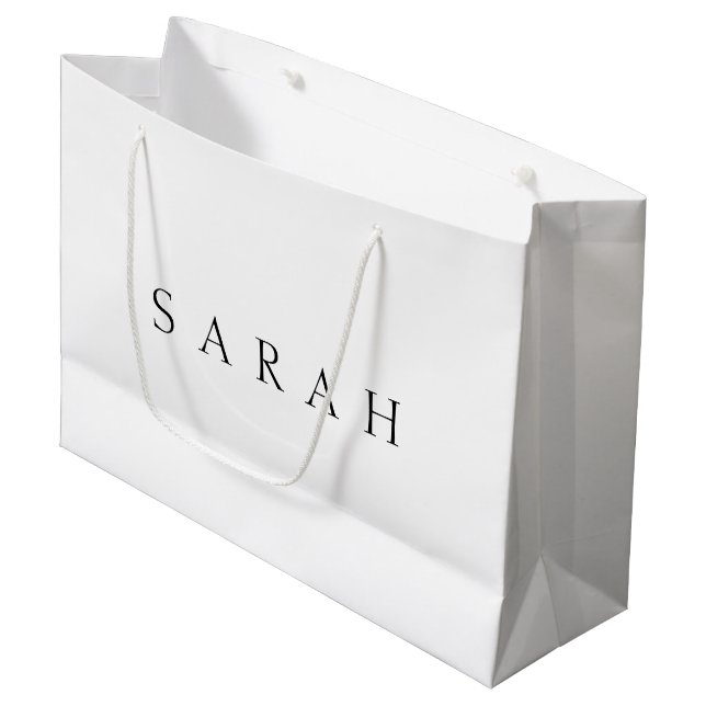 Classic Name (or word) Large Gift Bag (Front Angled)