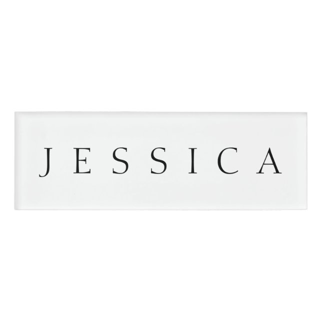 Classic Name (or word) Name Tag (Front)