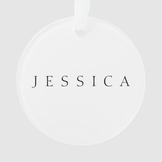 Classic Name (or word) Ornament (Front)
