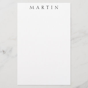 Classic Name (or word) Stationery