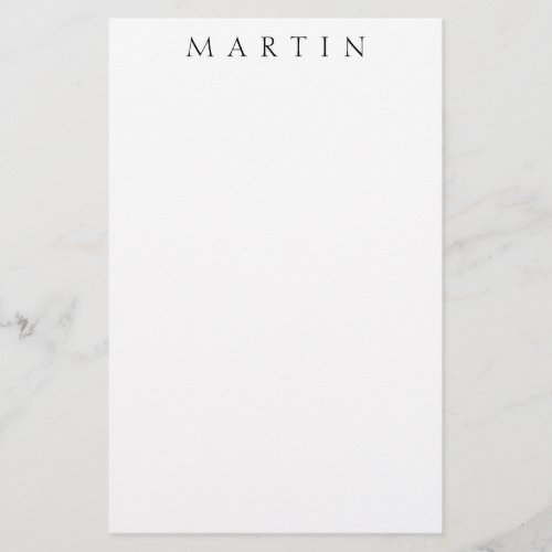 Classic Name or word Stationery