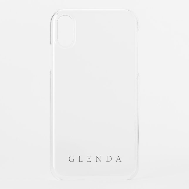 Classic Name (or word) Uncommon iPhone Case (Back)