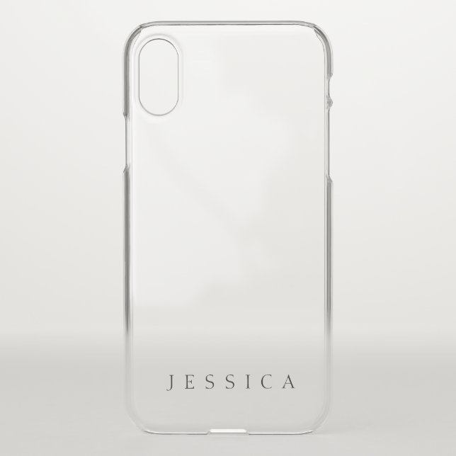 Classic Name (or word) Uncommon iPhone Case (Back)