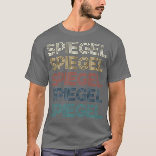 Classic Name Proud Spiegel Personalized Retro Beau T_Shirt