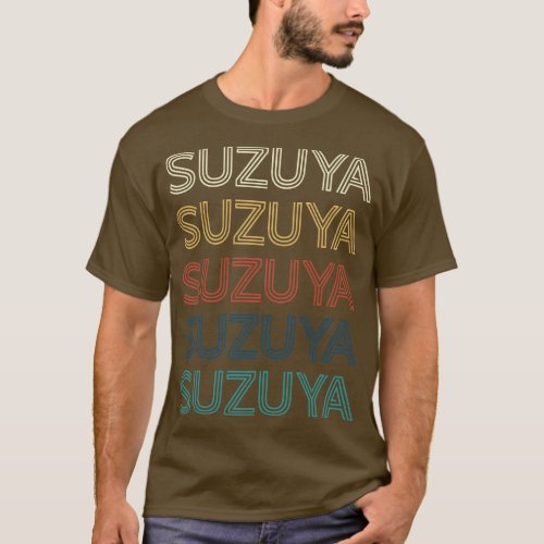 Classic Name Proud Suzuya Personalized Retro Beaut T_Shirt