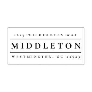 Classic Name Return Address Self-inking Stamp