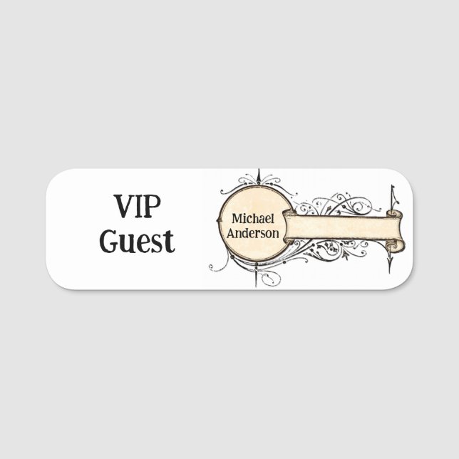 Classic Name Tag (Front)