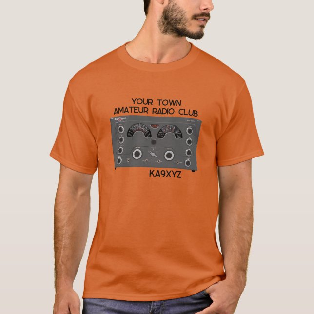 Classic National NC-183D Radio Transceiver T-Shirt (Front)
