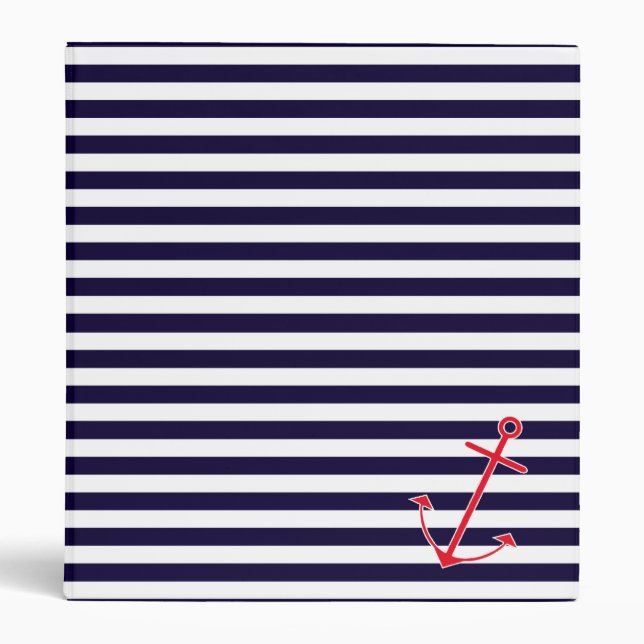 Classic Nautical Anchor Binder (Front)