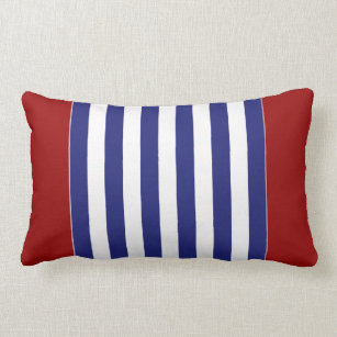 red nautical throw pillows