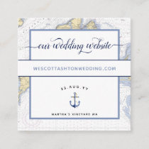 Classic Nautical Wedding Website Martha's Vineyard Enclosure Card