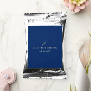 Classic Navy and Cream Elegant Wedding Coffee Drink Mix