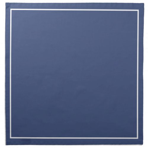 Classic Navy and White  Cloth Napkin