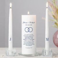 Classic Navy Bible Verse Monogram