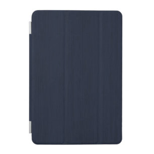 Classic Navy Blue Bamboo Wood Grain Look iPad Mini Cover