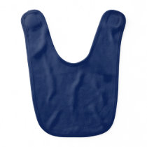 Classic Navy Blue Customizable Baby Bib Classic Navy Blue Customizable Baby Bib