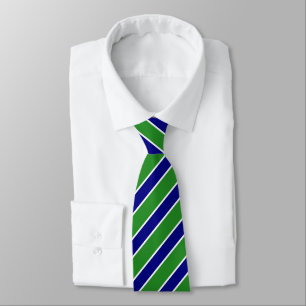 Classic Navy Forest Green Father's Day Neck Tie