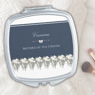 Classic Navy Orchid Mother of the Groom Mirror