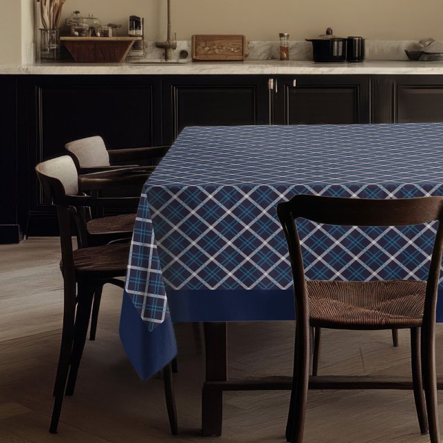 Classic Navy Plaid Tablecloth Farmhouse Charm (Classic Navy Plaid Tablecloth Farmhouse Charm)