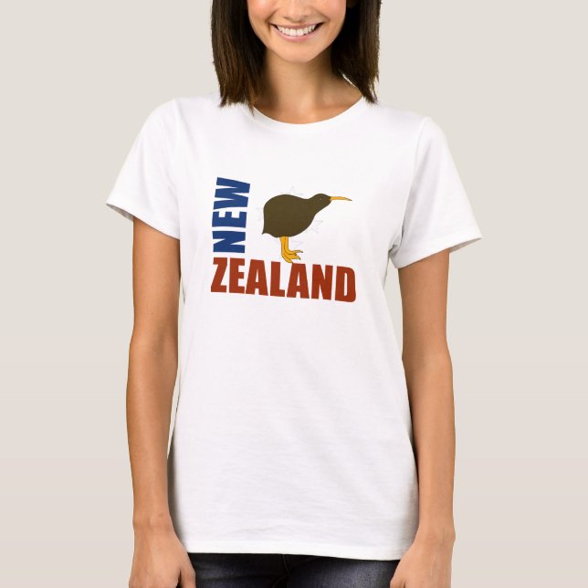 Classic New Zealand Kiwi Womens T-Shirt (Front)