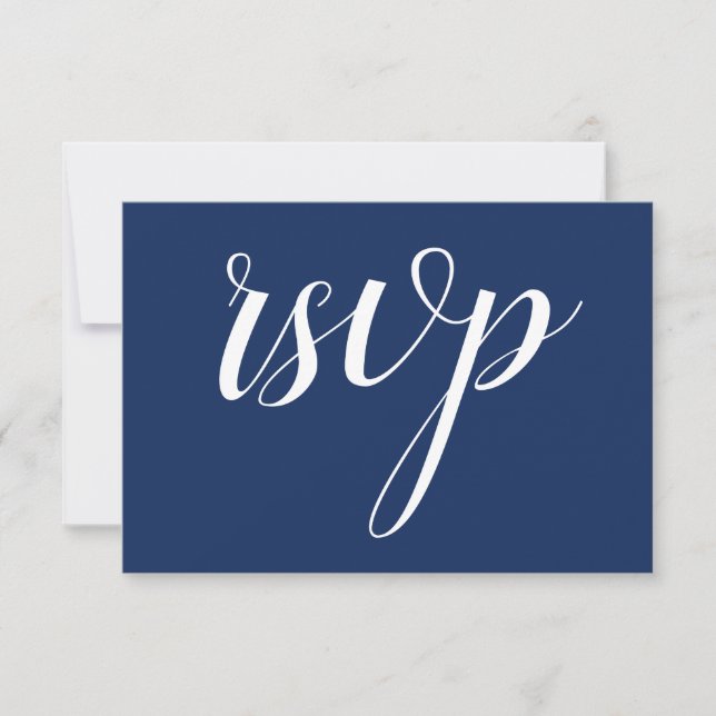 Classic, Nostalgic and Vintage "rsvp" Card (Front)