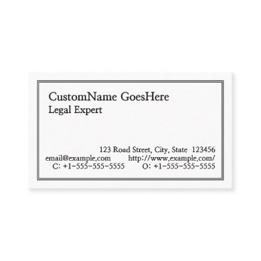 Classic, Nostalgic & Traditional Business Card Classic, Nostalgic & Traditional Business Card