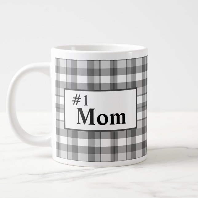 Classic Number One Mom Giant Coffee Mug (Left)