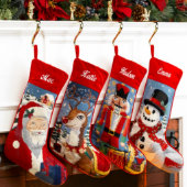 Classic Nutcracker Needlepoint Christmas Stocking (Group)