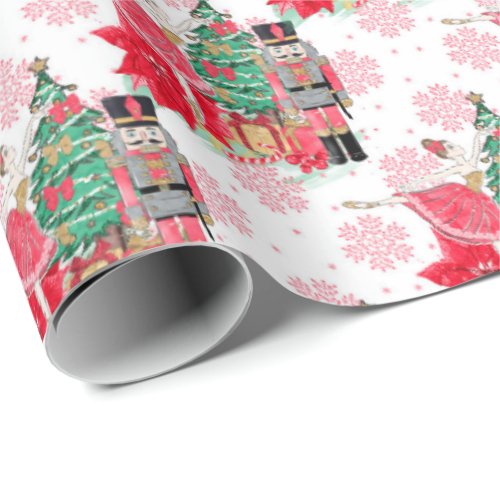 Classic Nutcracker  Princess Christmas Gift Wrapping Paper