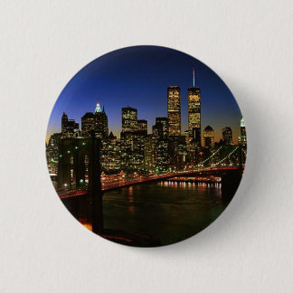 Classic NYC Skyline Pinback Button