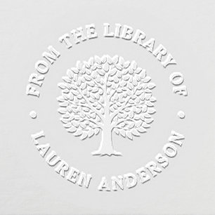 Classic Oak Tree from the Library of Bookplate Embosser