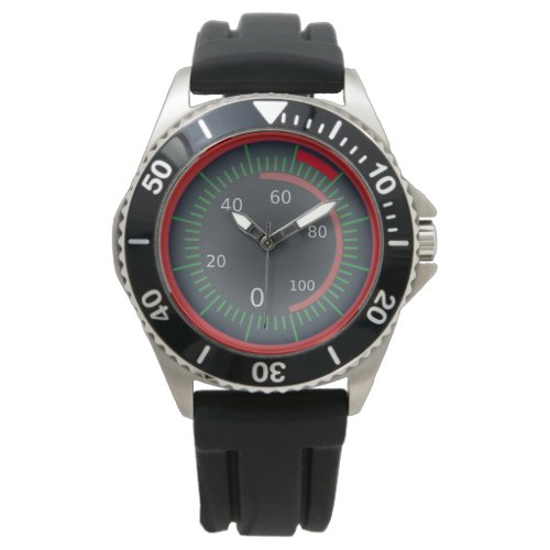 Classic Odometer Graphic Watch