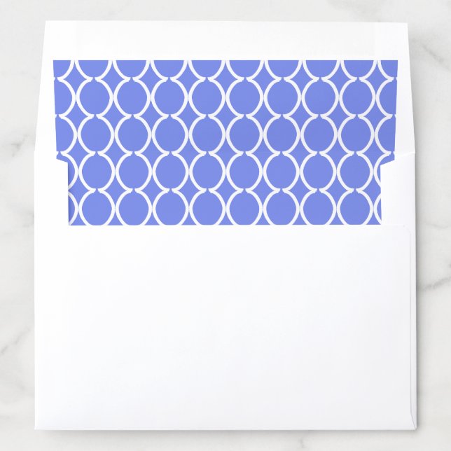 Classic Ogee Lattice Dusty Blue Envelope Liner (In Envelope)