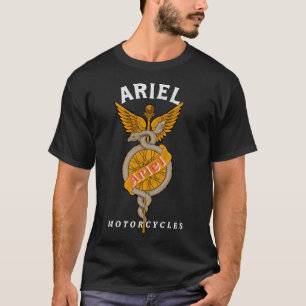 Classic Old Ariel Motorcycles Logo by MotorManiac T-Shirt