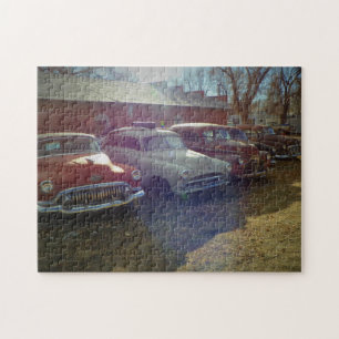 Classic Old Cars Jigsaw Puzzle