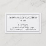 [ Thumbnail: Classic, Old Fashioned Business Card ]