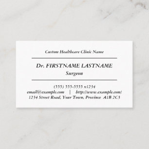 Classic, Old Fashioned Business Card