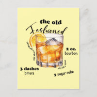 Classic Old Fashioned Recipe Cocktail Art