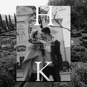 Classic Old Money Aesthetic Minimal Save the Date Foil Invitation