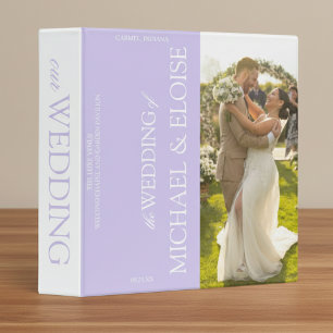 Classic Old Money Wedding Keepsake Photo Album 3 Ring Binder