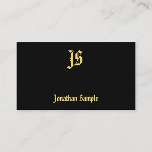 Classic Old Style Text Monogram Elegant Template Business Card