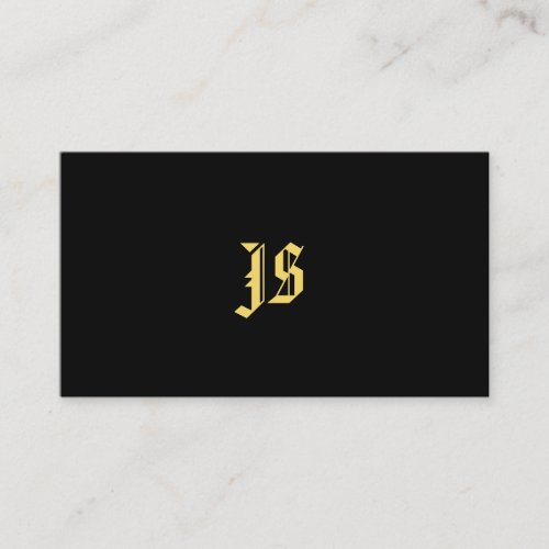 Classic Old Style Text Monogram Template Elegant Business Card