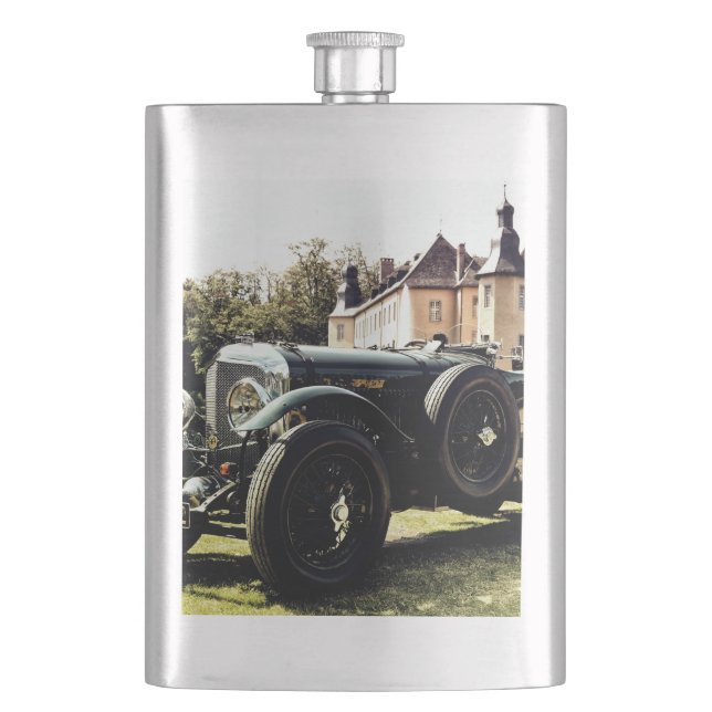 Classic Old Time Car Flask (Front)
