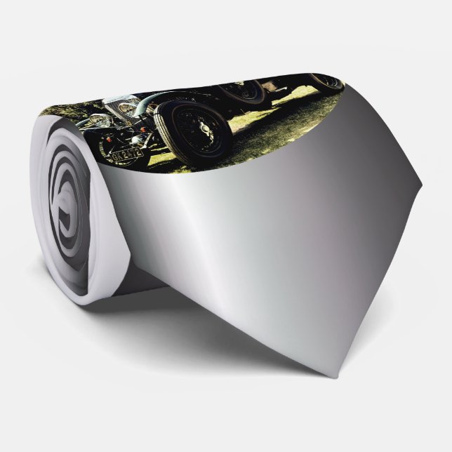 Classic Old Time Car Neck Tie (Rolled)