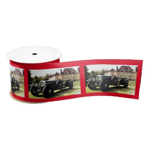 Classic Old Time Car Satin Ribbon