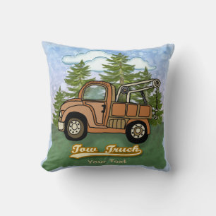 Classic Old Tow Truck Throw Pillow