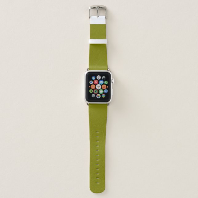 Classic Olive Green  Apple Watch Band (Front)